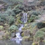 waterfall at Portland Japanese Garden