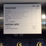 Matcha latte at moonstruck